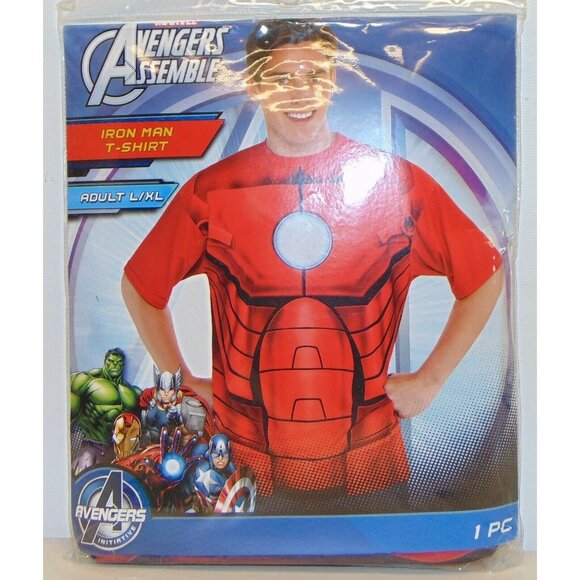Marvel | Shirts | Marvel Avengers Assemble Iron Man Red Tee Shirt ...